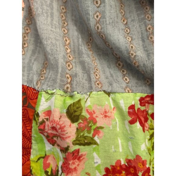 Handmade Patchwork Boho Harem Pants Colorful Elastic Waist Festival Trousers - Picture 4 of 5